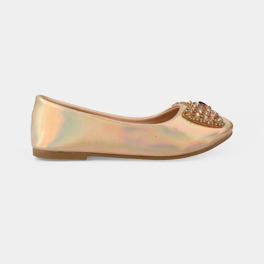 Girls Pumps 11-104-Gold