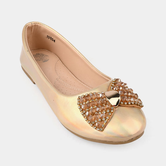 Girls Pumps 11-104-Gold