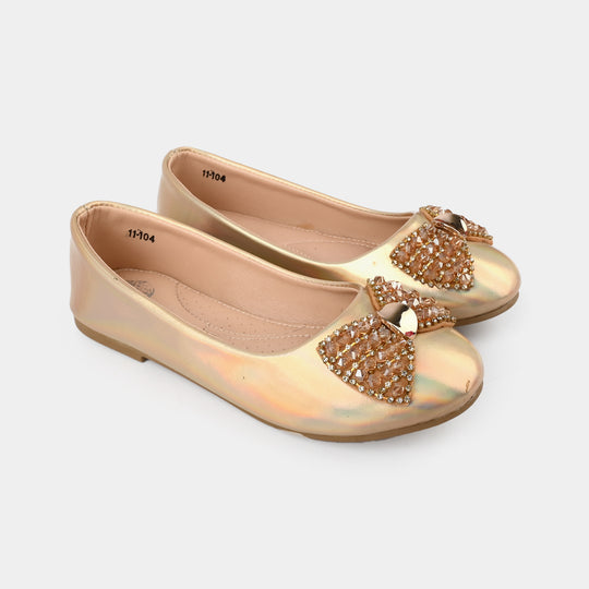 Girls Pumps 11-104-Gold