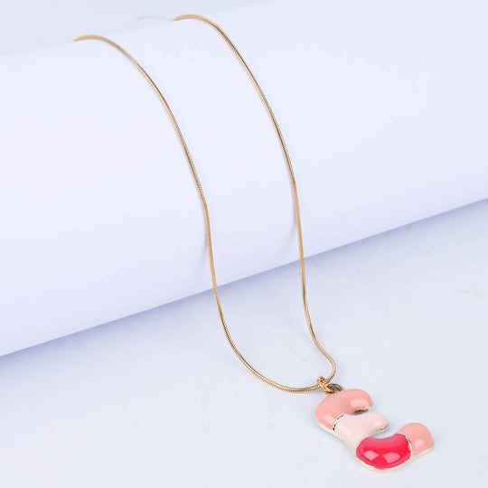 Trendy Alphabet Pendant Necklace for Girls