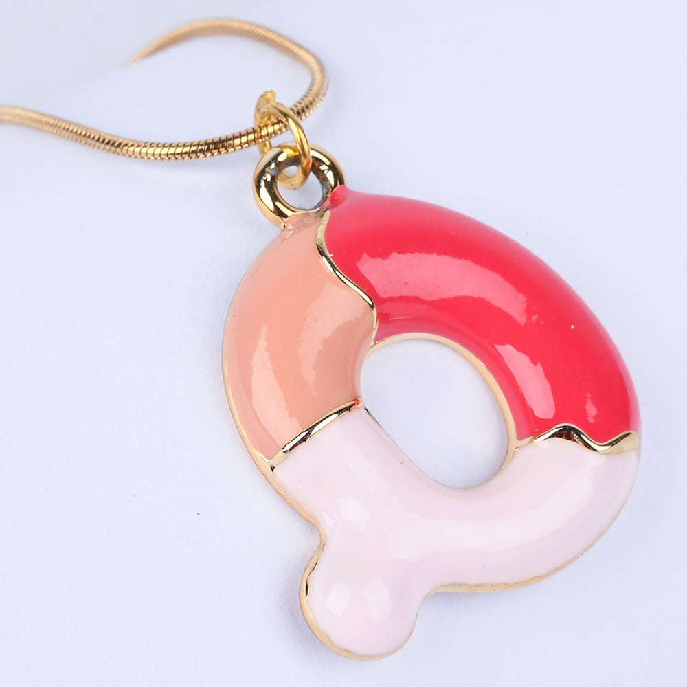 Trendy Alphabet Pendant Necklace for Girls