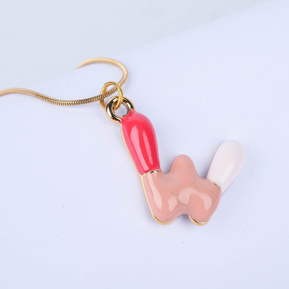 Trendy Alphabet Pendant Necklace for Girls