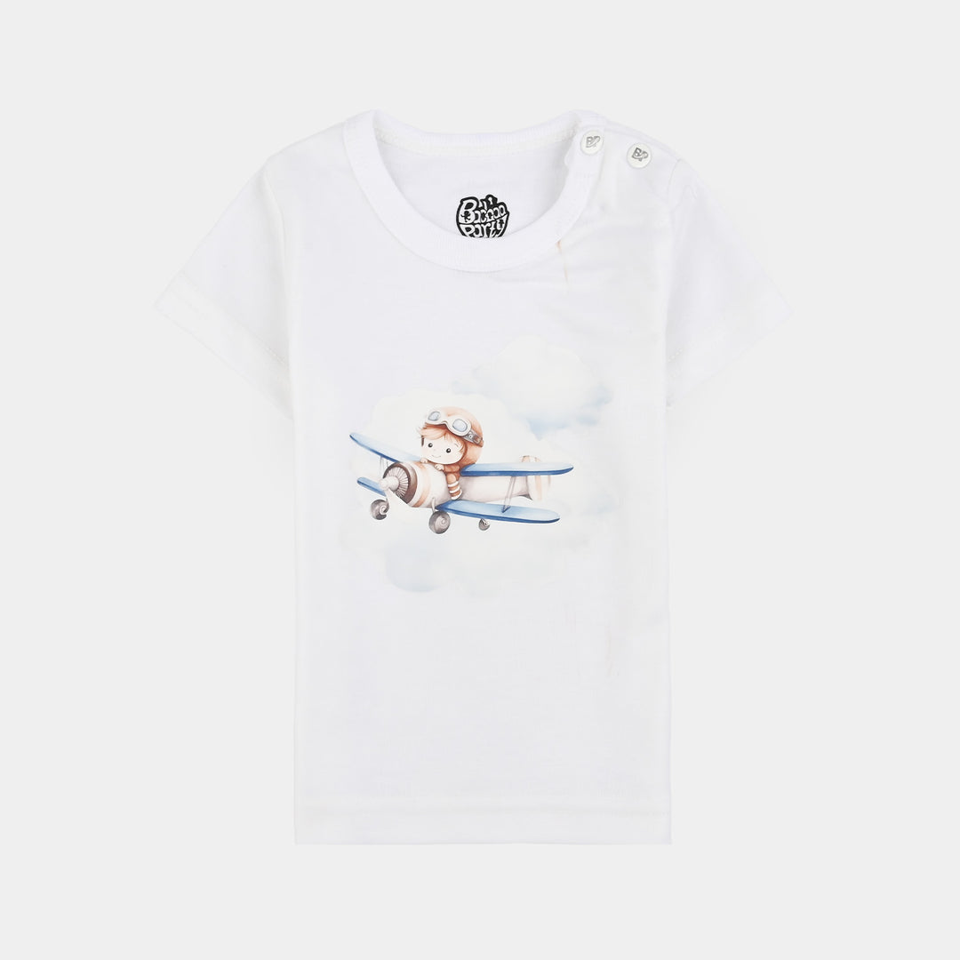 Pack Of 3 Infant Unisex Cotton Short Sleeves T-Shirt Set