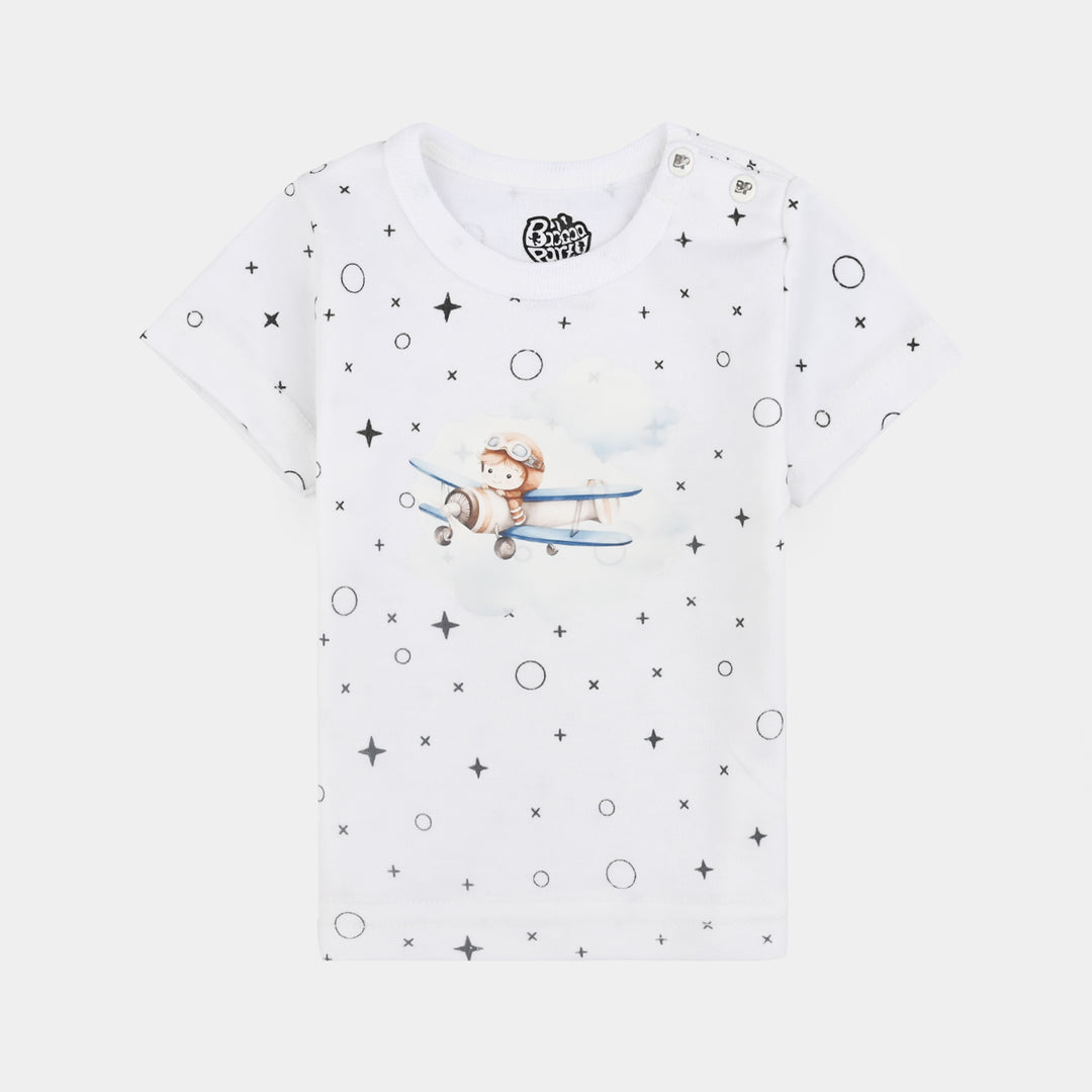 Pack Of 3 Infant Unisex Cotton Short Sleeves T-Shirt Set