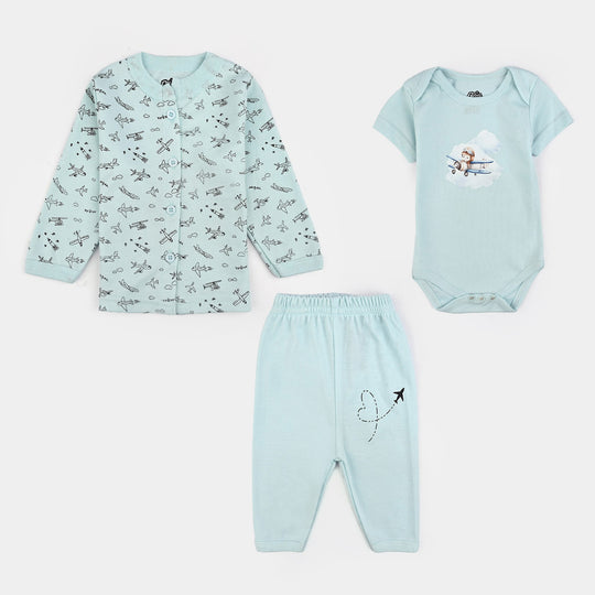 Infant Unisex Cotton 3Pcs Suit Set