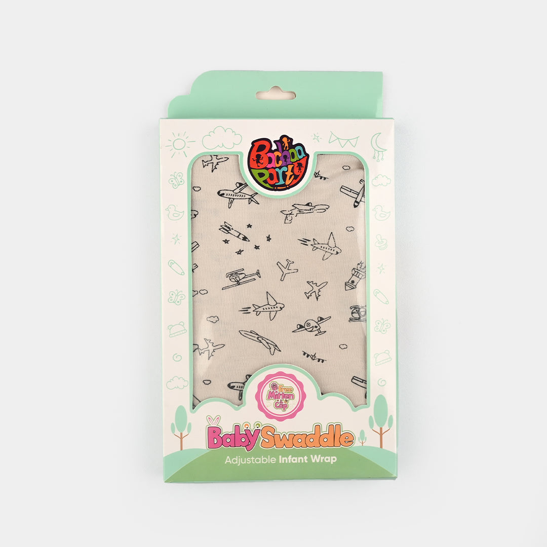 Baby Swaddle with Cap & Mittens Set