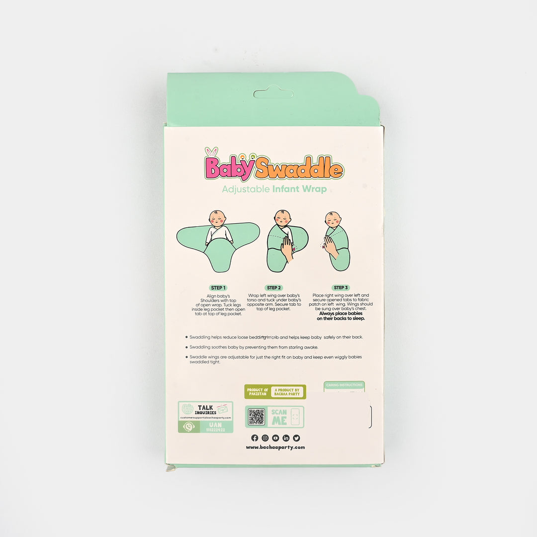 Baby Swaddle with Cap & Mittens Set