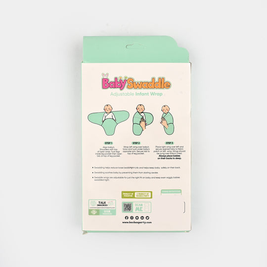 Baby Swaddle with Cap & Mittens Set