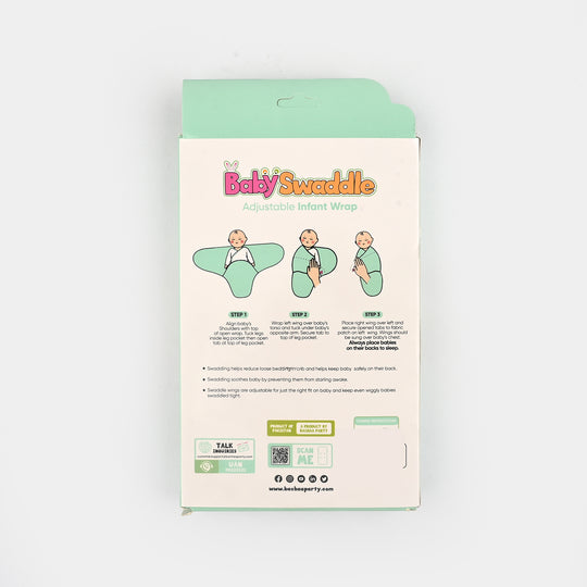 Baby Swaddle with Cap & Mittens Set