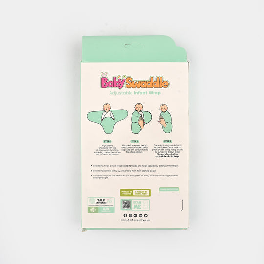 Baby Swaddle with Cap & Mittens Set