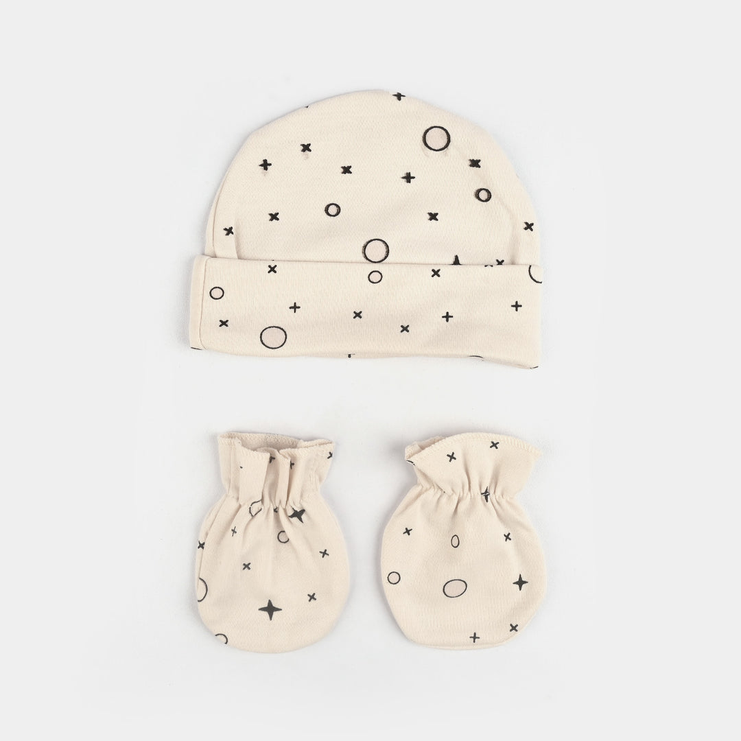 Baby Swaddle with Cap & Mittens Set
