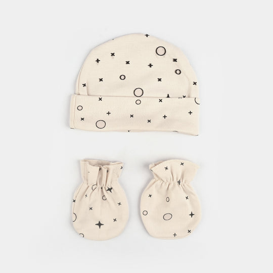 Baby Swaddle with Cap & Mittens Set