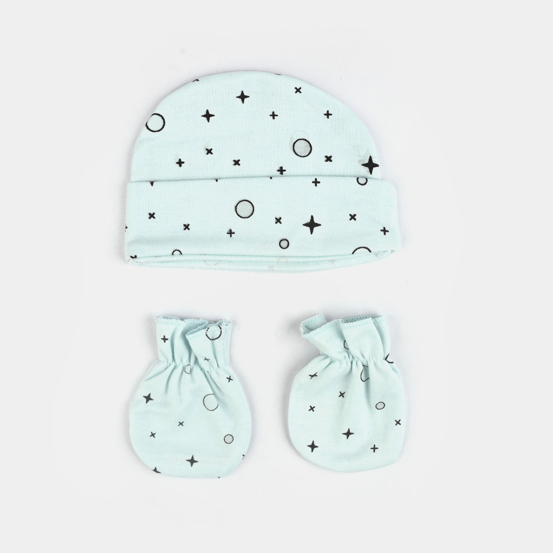 Baby Swaddle with Cap & Mittens Set