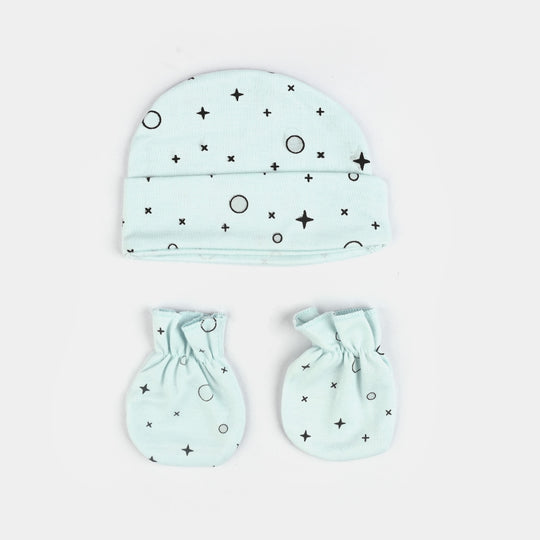 Baby Swaddle with Cap & Mittens Set