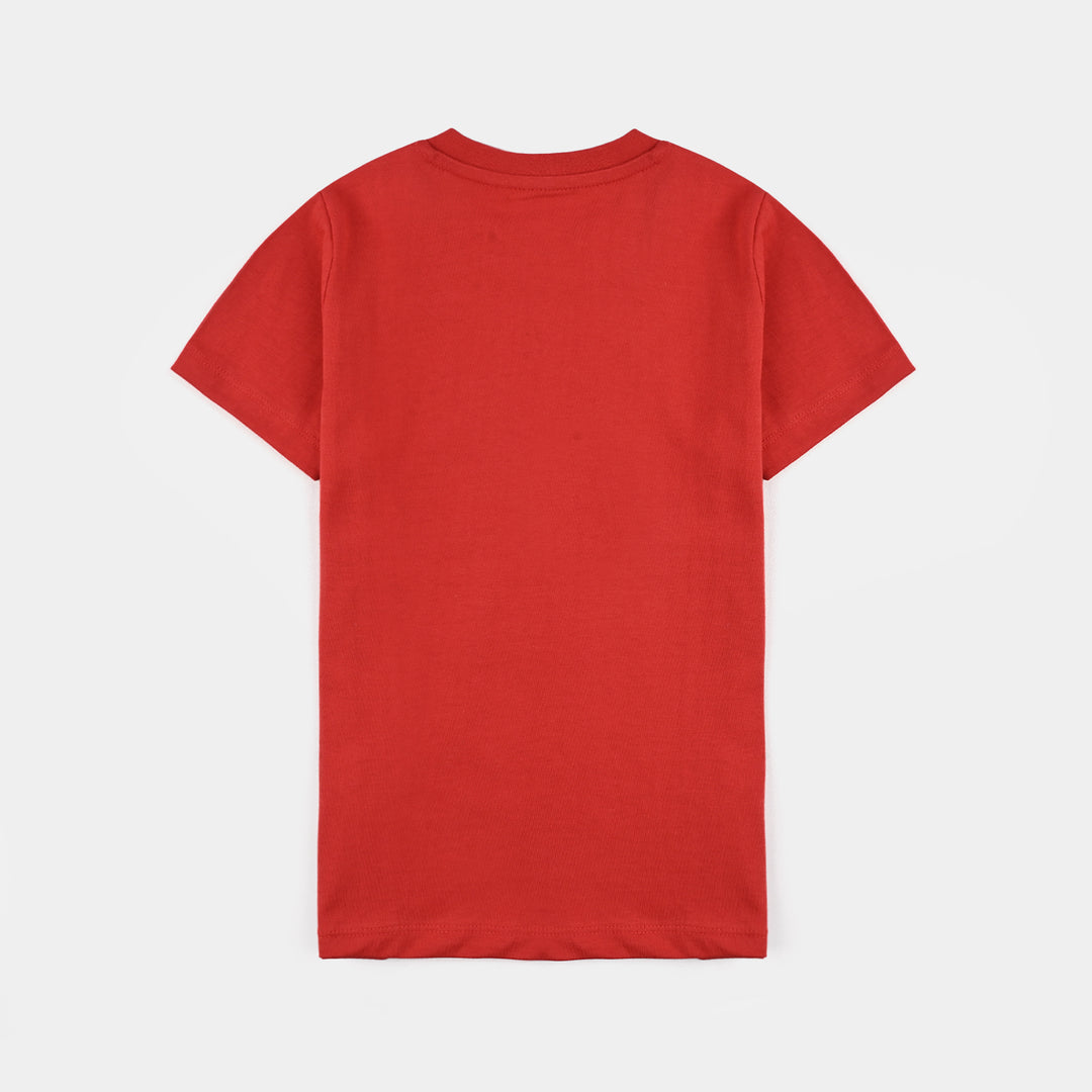 Boys Jersey/Terry T-Shirt Imagination-Red