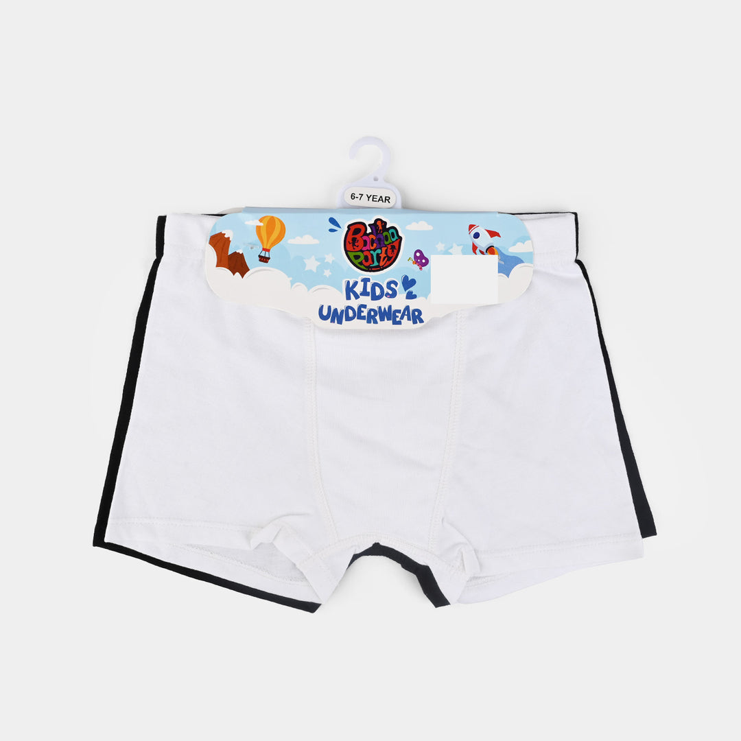Boys Cotton Jersey Basic Boxer-Pack Of 2-Black/White