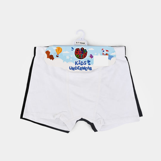 Boys Cotton Jersey Basic Boxer-Pack Of 2-Black/White
