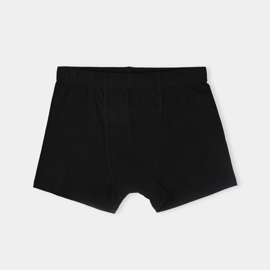 Boys Cotton Jersey Basic Boxer-Pack Of 2-Black/White