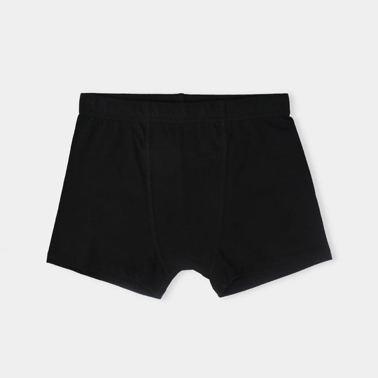 Boys Cotton Jersey Basic Boxer-Pack Of 2-Black/White