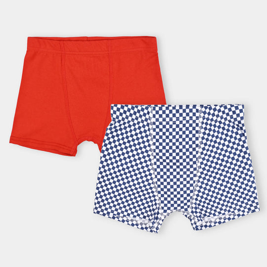 Boys Cotton Jersey Boxer Hot Wheels- Pack Of 2-Red/White