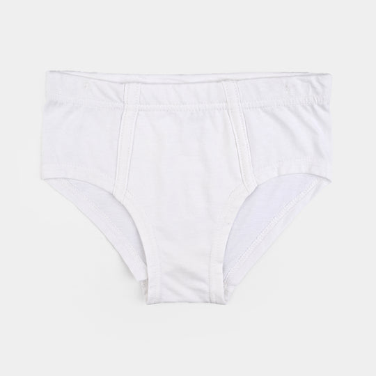 Boys Cotton Jersey Basic Brief-Pack Of 2-White/Navy