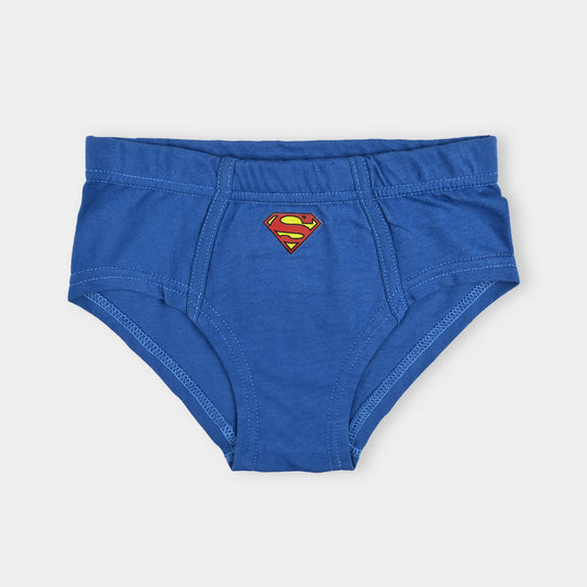 Boys Cotton Jersey Brief Super Hero-Pack Of 2-Black/Blue