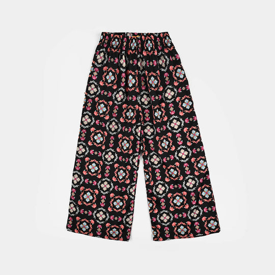 Girls Poly Net Co-Ord Set Wonder-BLACK