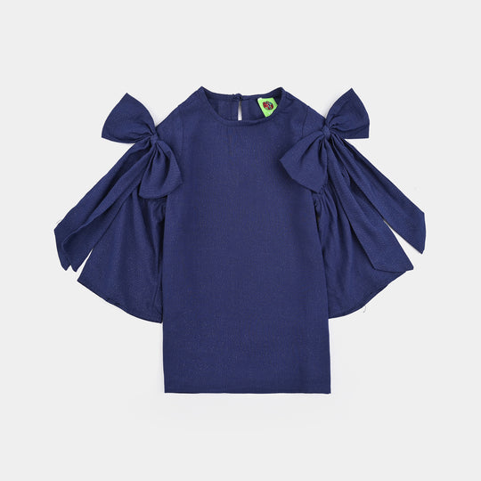 Infant Girls Cotton Casual Top Galaxy-Navy Blue