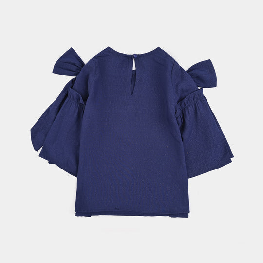 Infant Girls Cotton Casual Top Galaxy-Navy Blue