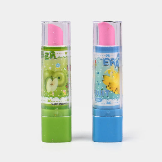 Cute Lipstick-Style Erasers | 2PCs