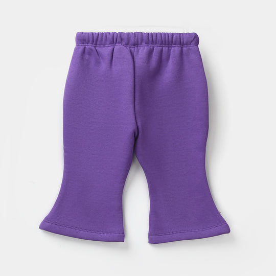 Infant Girls Fleece Pajama Character-Purple