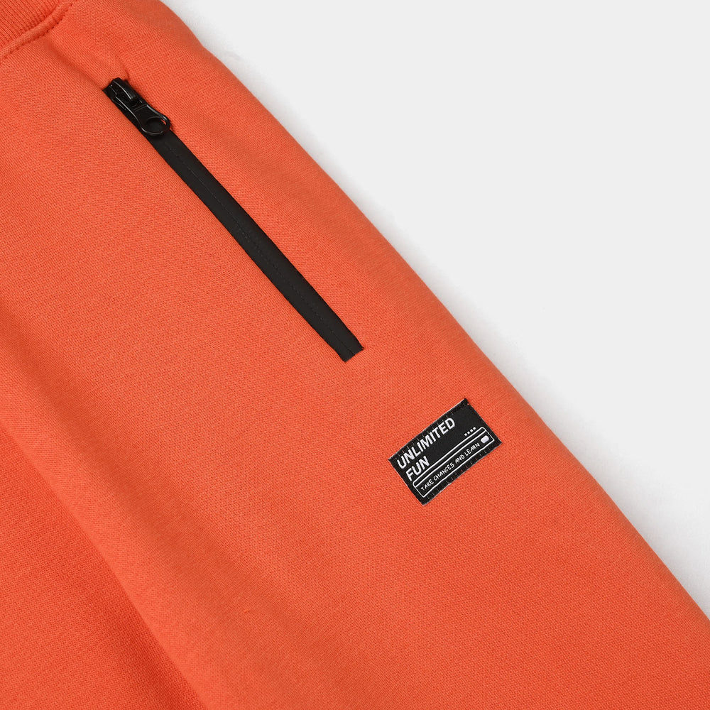 Boys Fleece Pajama Unlimited Fun - Orange