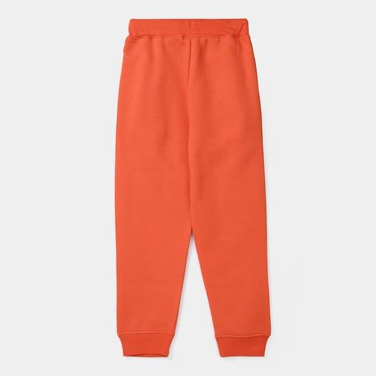 Boys Fleece Pajama Unlimited Fun - Orange