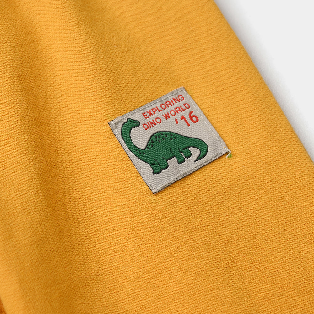 Infant Boys Jersey/Terry Pyjama (Dino World) - Sunflower