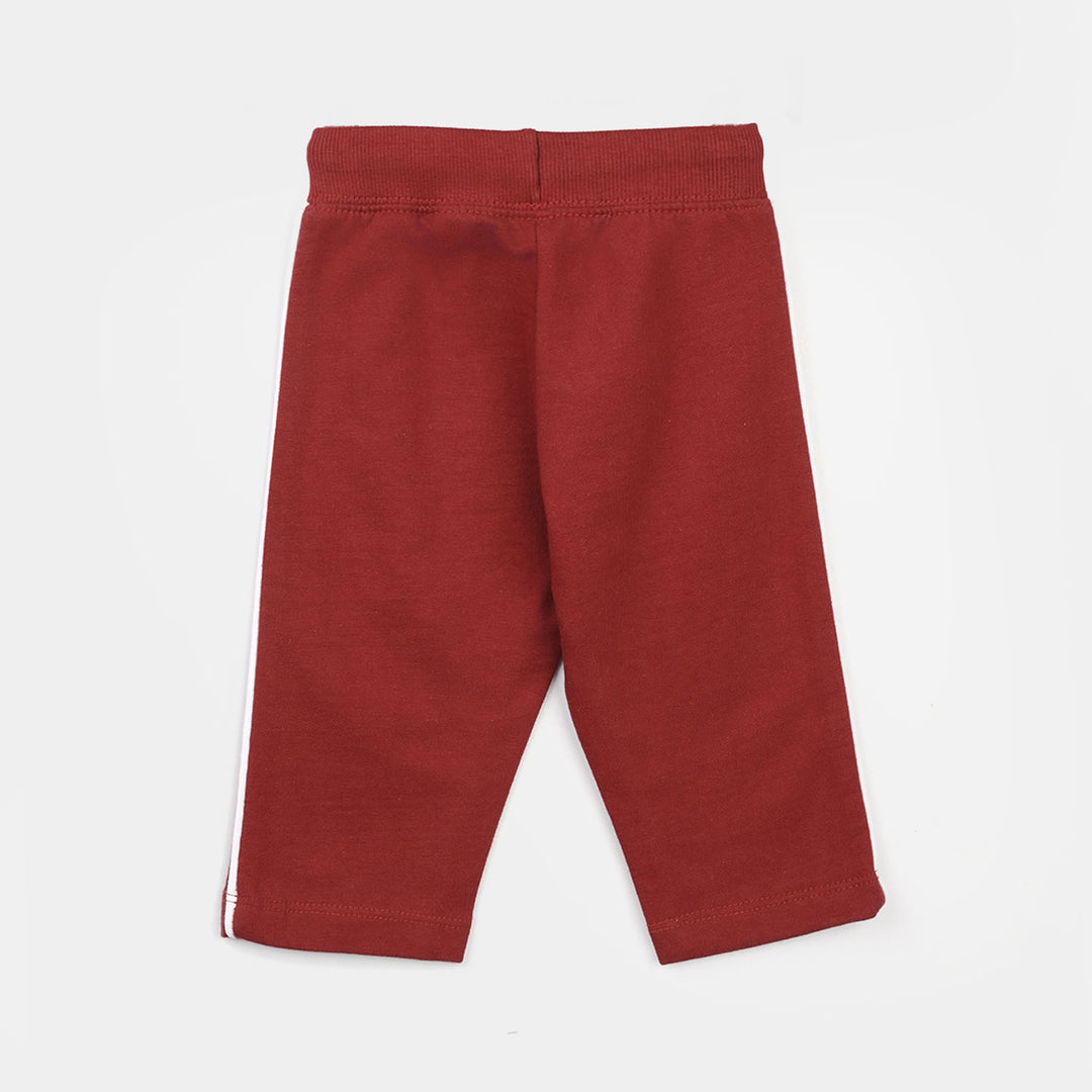 Infant Girls Jersey/Terry Pajama Happy Time-Red