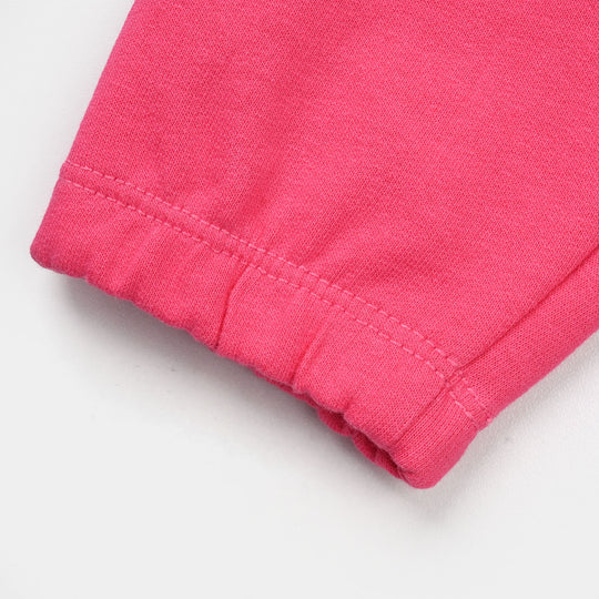 Infant Girls Jersey/Terry Pajama Have Fun-F.PINK