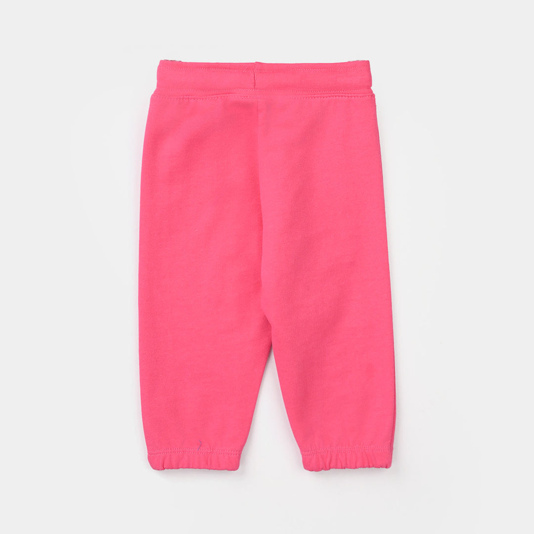 Infant Girls Jersey/Terry Pajama Have Fun-F.PINK