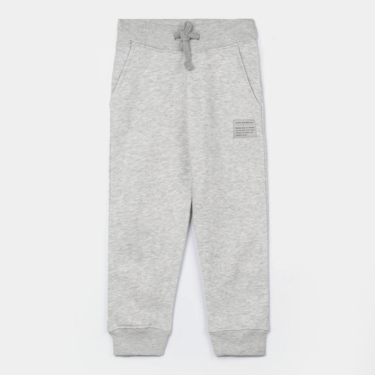 Boys Fleece Pajama Basic - Grey