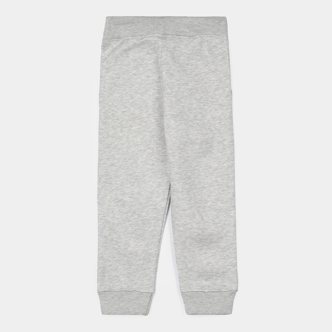 Boys Fleece Pajama Basic - Grey