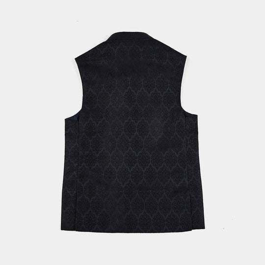 Boys Poly Viscose Waist coat (Royal)-NAVY