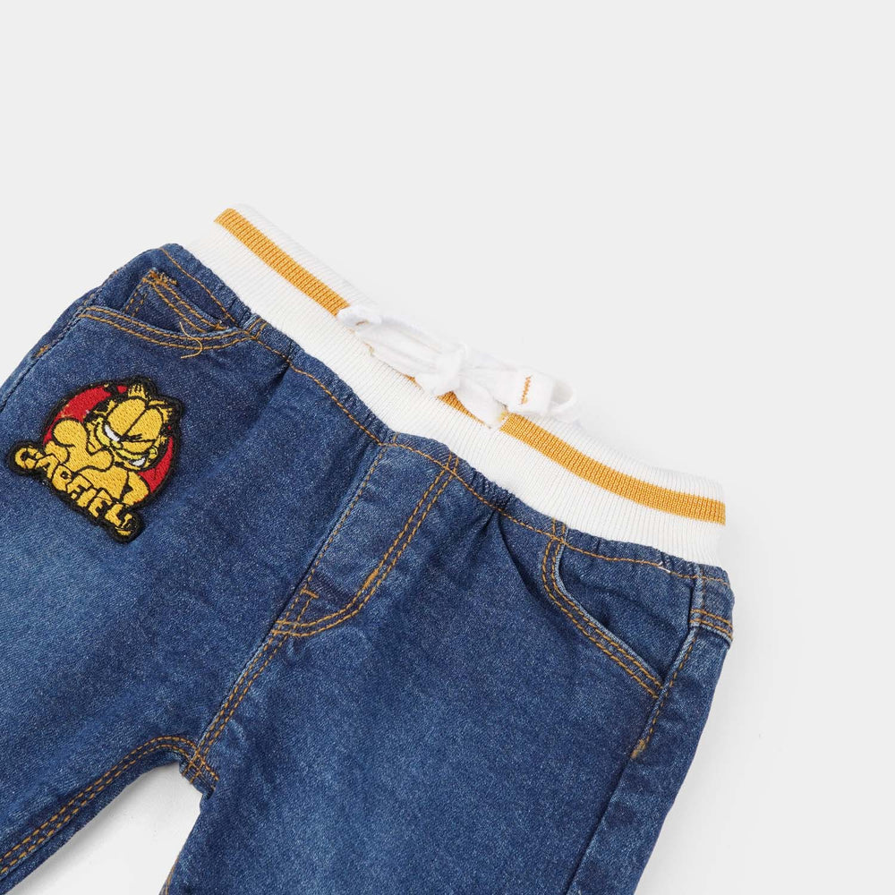 Infant Boys Denim Stretch Pant Garfield-DARK BLUE