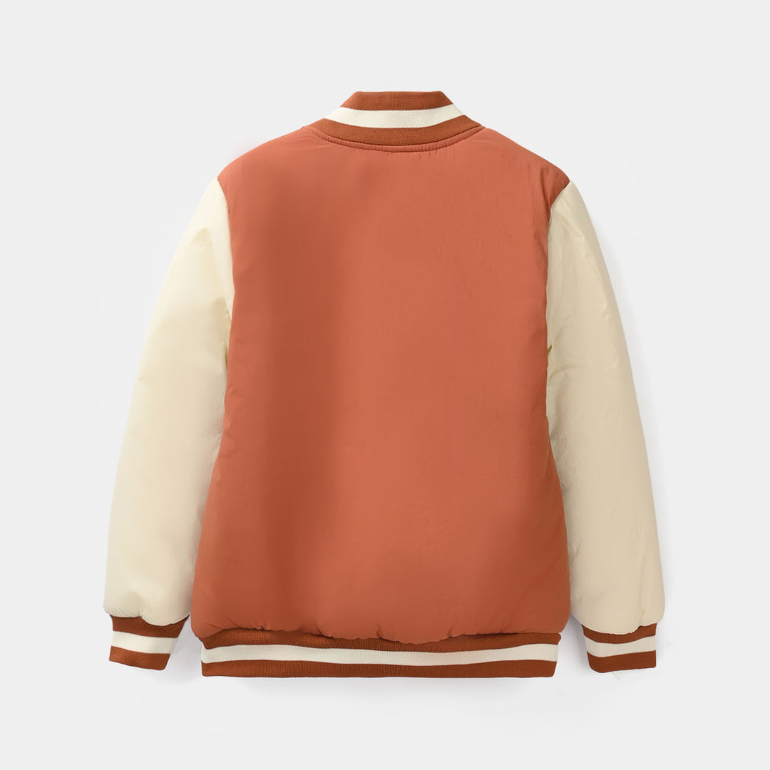 Boys Quilted Jacket (Take A Chance) - ORANGE