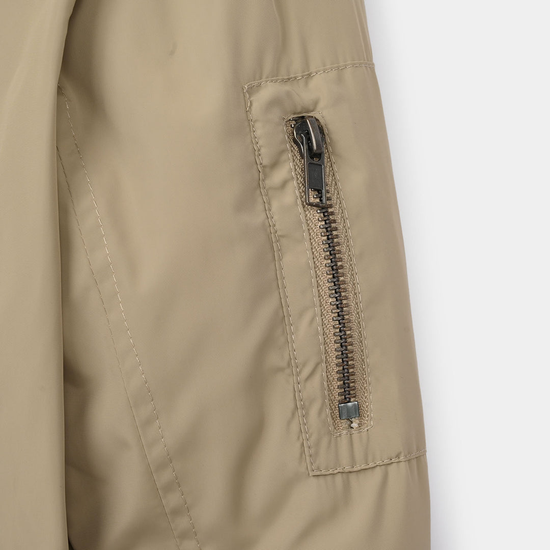 Boys Quilted Jacket Comfortable- BEIGE