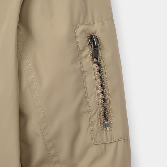 Boys Quilted Jacket Comfortable- BEIGE