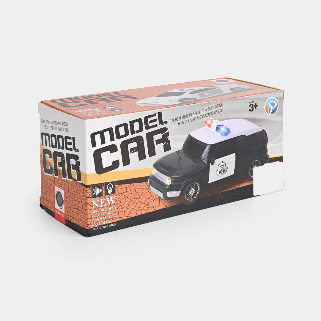 ELECTRIC LIGHT & MUSICAL POLICE CAR TOY
