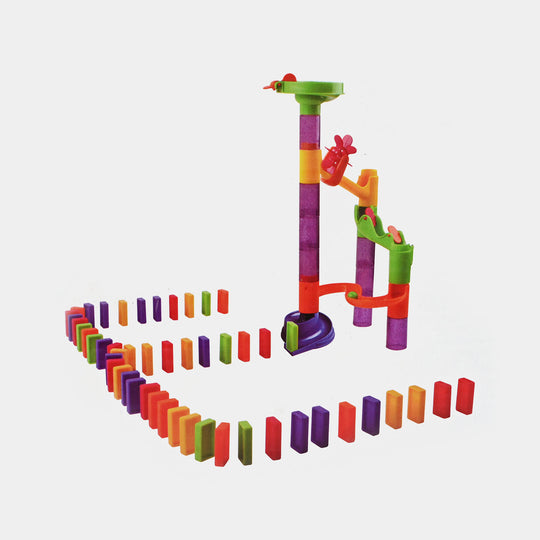 Super Marble Deluxe Race Game – 79-Piece Set