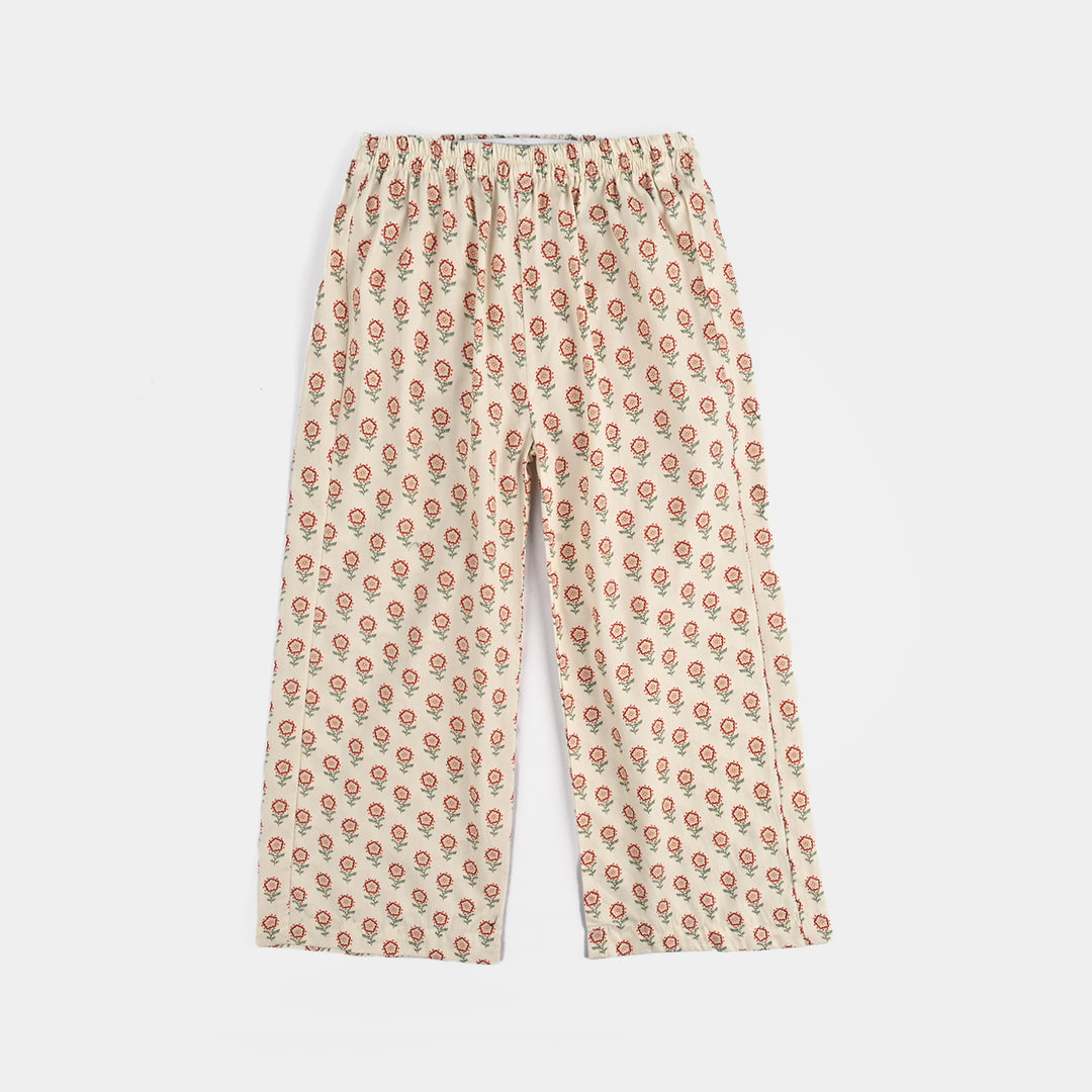 Girls Cotton Poplin Co-Ord Set Airy-Off.White