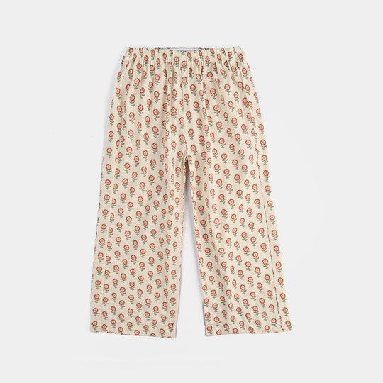 Girls Cotton Poplin Co-Ord Set Airy-Off.White