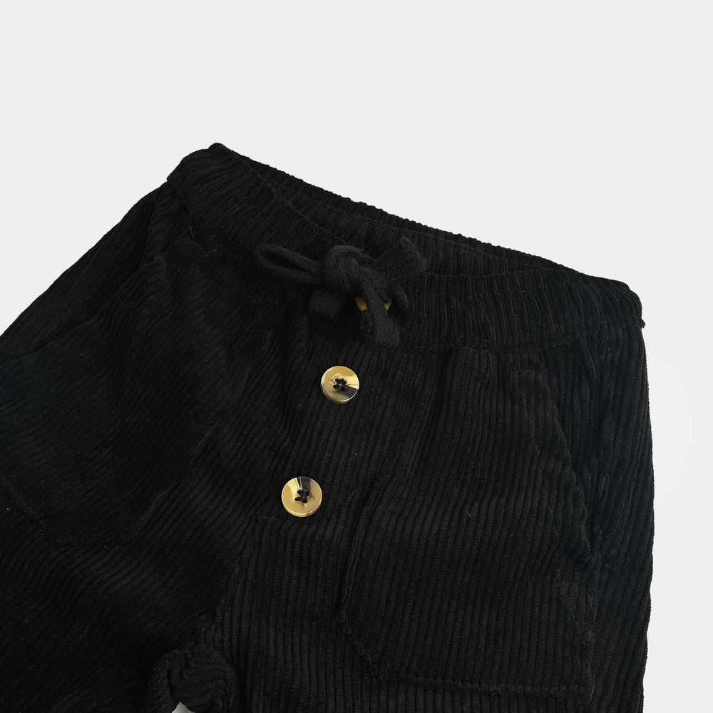 Infant Boys Denim Stretch Corduroy Pant We Live-BLACK