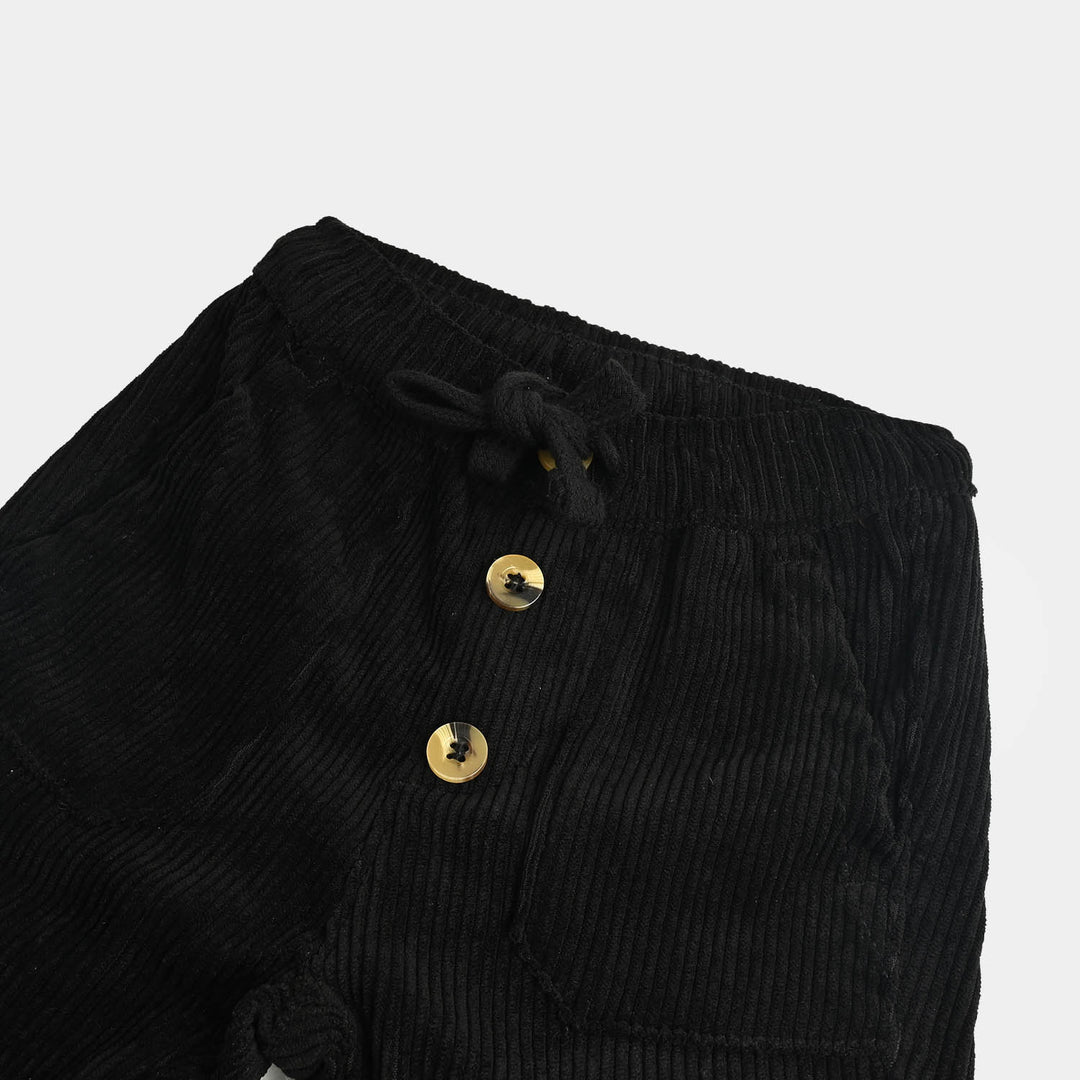 Infant Boys Denim Stretch Corduroy Pant We Live-BLACK